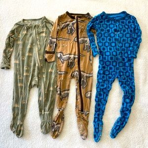 Kickee Pants & Emerson Bamboo Footies 6-9m, 6-12m, 9-12m